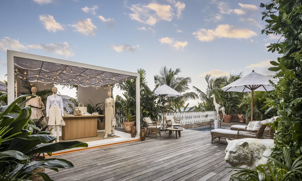 The Dioriviera pop-up at the Cheval Blanc hotel in St. Barths.